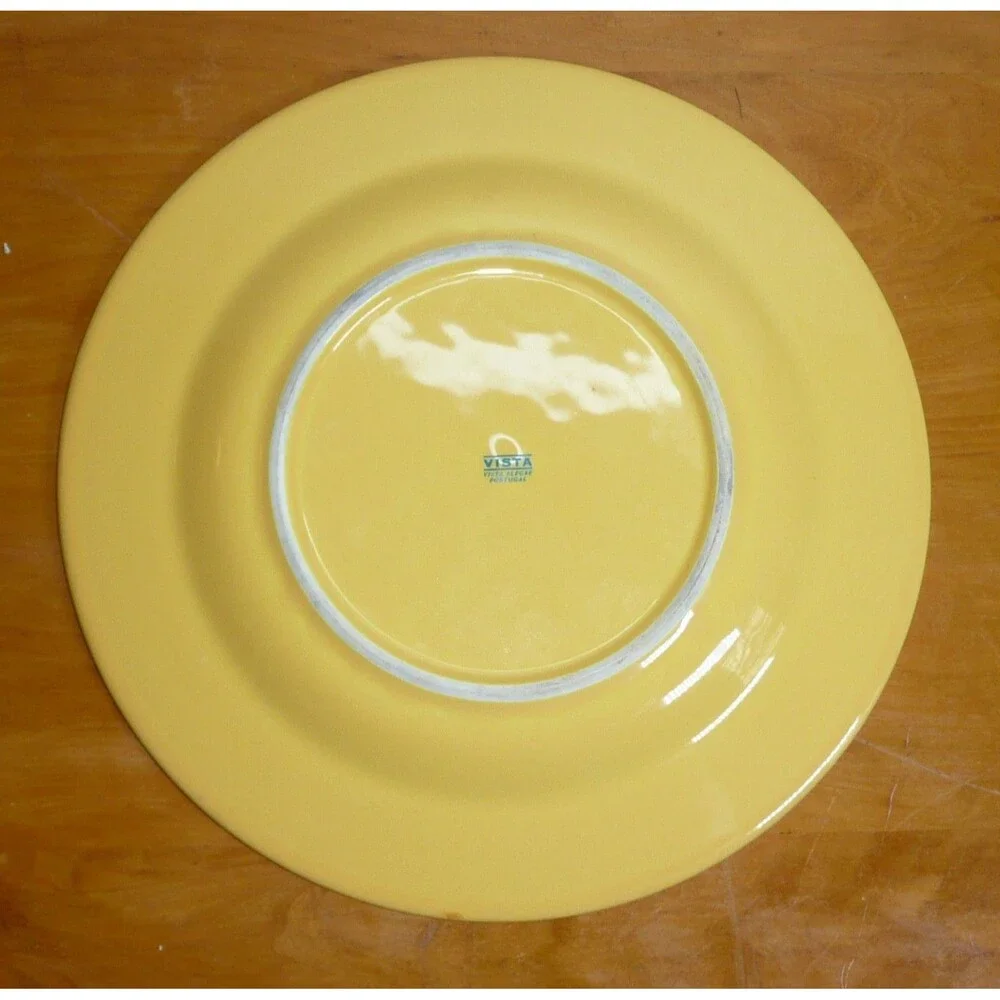 Yellow Ceramic Dinner Plate - Home Dining
